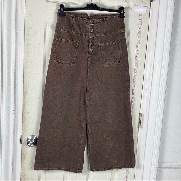 Free People Pants - Free People Button fly cords brown pants 28